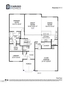 Roanoke V-1.1 Floorplan 2nd