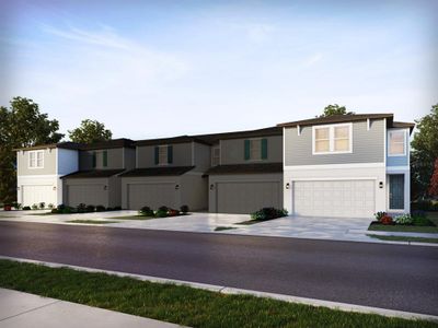 New construction Townhouse house 4370 Restful Fallow Cove, Saint Cloud, FL 34772 Windsor- photo 0