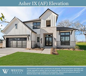 New construction Single-Family house 32543 Fly Fish Way, Fulshear, TX 77441 The Asher IX- photo 0