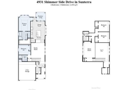 New construction Single-Family house 4931 Shimmer Side, Katy, TX 77493 Everleigh Plan- photo 1 1