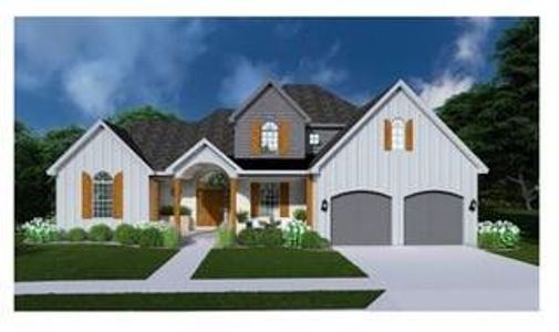 Front elevation with design options