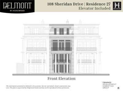 New construction Townhouse house 108 Sheridan Drive Ne, Atlanta, GA 30305 Plan: 27 - Elevator- photo 1 1