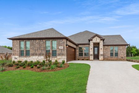 Elevation A with Stone | Concept 2404 at Redden Farms - Signature Series in Midlothian, TX by Landsea Homes