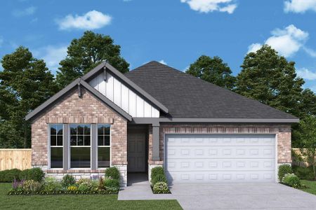 New construction Single-Family house The Baileywood, 26210 Happy Home Street, Hockley, TX 77447 - photo