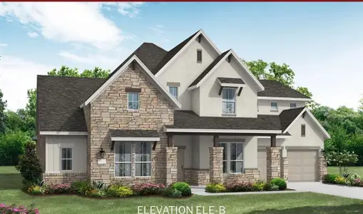 New construction Single-Family house 1417 Moonlight Terrace Dr, Georgetown, TX 78628 Weston- photo 0