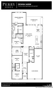 New construction Single-Family house 3153 Bee Hill, Schertz, TX 78108 Design 2420W- photo 1 1