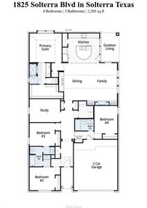 New construction Single-Family house 1825 Solterra, Mesquite, TX 75181 Monet Plan- photo