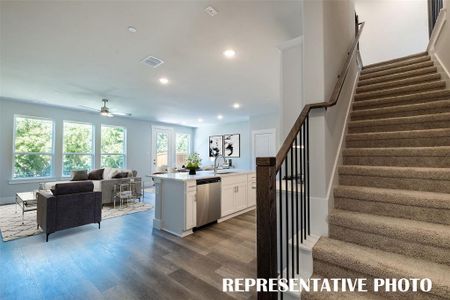 Our Estate floor plan features fantastic finishes throughout the home.  REPRESENTATIVE PHOTO VIRTUALLY STAGED