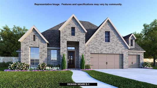 New construction Single-Family house 7402 Laurel Bloom Lane, Katy, TX 77493 Design 3634W- photo