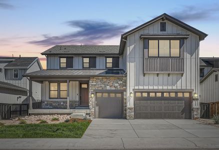 New construction Single-Family house 11212 Bright Sky Circle, Littleton, CO 80125 5054 Shadowbrook Exterior C - Highline Ranch- photo 0