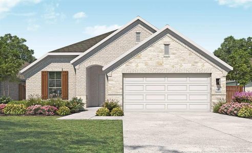 New construction Single-Family house 1404 Garrett Oaks Ln, Georgetown, TX 78633 Premier Series - Palm- photo 1 1