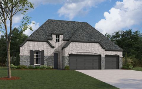 New construction Single-Family house 16812 Massawana Dr, Fort Worth, TX 76247 The Bridgeport II - photo 1 1