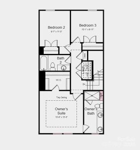 Floor Plan - Structural options added include:Full bathroom on ground floor, fireplace, gourmet kitchen, and ledge in primary shower.