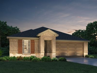 New construction Single-Family house 8627 Treetop Heights Drive, Mont Belvieu, TX 77523 The Hughes (841)- photo 0