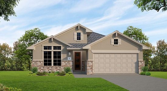 New construction Single-Family house Meridian, 256 Faulkner Street, Liberty Hill, TX 78642 - photo