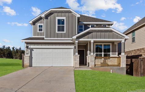 New construction Single-Family house 4000 Wild Bloom Rd, Seguin, TX 78155 Saddlebrook- photo