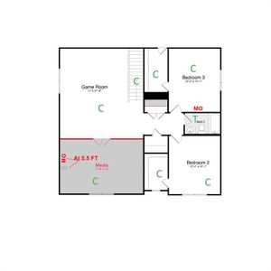 W/S #72326 / BG #3: 2nd Floor