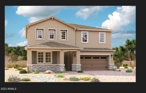 New construction Single-Family house 21673 N Daniel Drive, Maricopa, AZ 85138 Tourmaline- photo 0
