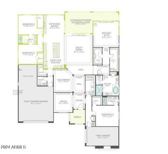 New construction Single-Family house 10006 S 37Th Avenue, Laveen, AZ 85339 Pinnacle Plan 6531- photo 2 2