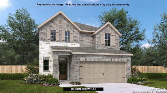 New construction Single-Family house 13243 Klein Prairie, San Antonio, TX 78253 Design 2399W- photo 0