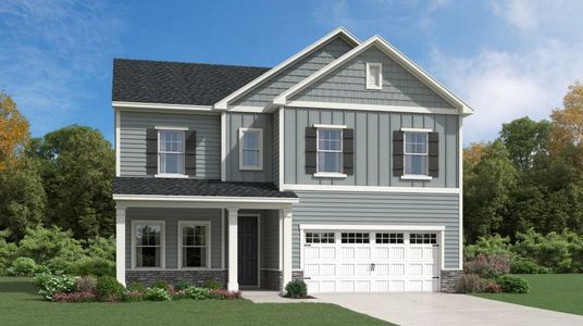 New construction Single-Family house 129 Blue Gulf Trail, Raleigh, NC 27610 Landrum III- photo 0 0