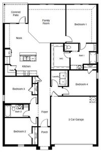 D.R. Horton's Texas Cali floorplan - All Home and community information, including pricing, included features, terms, availability and amenities, are subject to change at any time without notice or obligation. All Drawings, pictures, photographs, video, square footages, floor plans, elevations, features, colors and sizes are approximate for illustration purposes only and will vary from the homes as built.