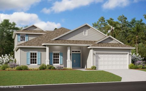 New construction Single-Family house 153 Holly Ridge Way, Saint Augustine, FL 32092 Fleming II w/ Bonus- photo 0