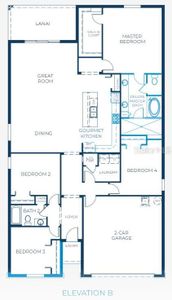 Floor Plan w/gourmet kitchen & deluxe bath