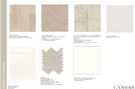 Design Selections. Home is currently under construction, selections subject to change.