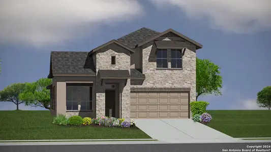 New construction Single-Family house 14010 San Jacinto Pt, San Antonio, TX 78253 The Caspian- photo 0