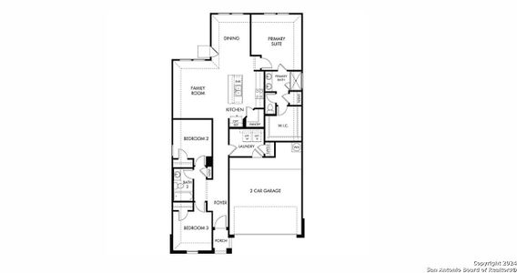 New construction Single-Family house 11534 Buffalo Grove, San Antonio, TX 78245 The Briscoe (820)- photo 6 6