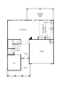 This floor plan features 3 bedrooms, 2 full baths, 1 half bath, and over 2,400 square feet of living space