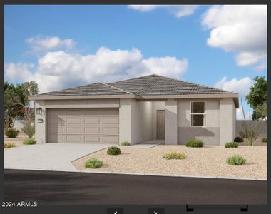 New construction Single-Family house 46954 W Old Timer Road, Maricopa, AZ 85139 Marigold- photo 0