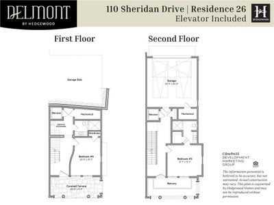 New construction Townhouse house 110 Sheridan Drive, Atlanta, GA 30305 Plan: 26 – Elevator- photo 6 6
