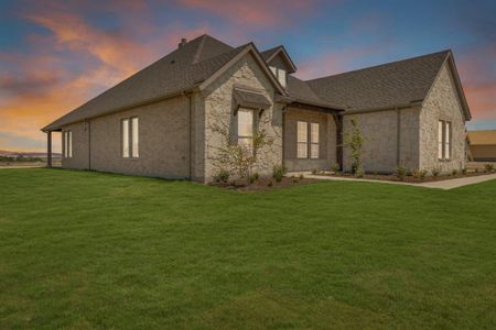 New construction Single-Family house 12116 Magma Court, Krum, TX 76249 Bluebonnet- photo 0