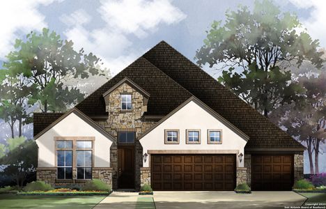New construction Single-Family house 3034 Daplyn Park, Bulverde, TX 78163 Franklin : 60-2875F.1- photo 0