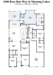 New construction Single-Family house 2400 Rose Run Way, Celina, TX 75009 215 Plan- photo