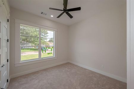 the trim work throughout this home is also wood. Say goodbye to fiberglass trim with this home.