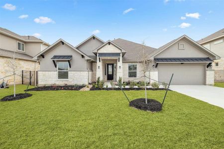 New construction Single-Family house 712 Great Lawn Bend, Liberty Hill, TX 78642 Chesapeake- photo 0 0