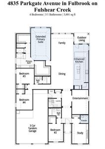New construction Single-Family house 4835 Parkgate Avenue, Fulshear, TX 77441 204 Plan- photo 1 1