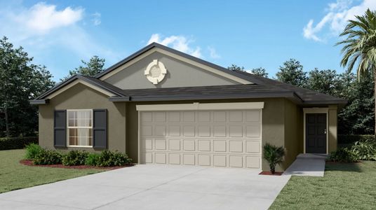 New construction Single-Family house 13135 Calcite Blue Ave, Wimauma, FL 33598 Harrisburg II- photo 0 0