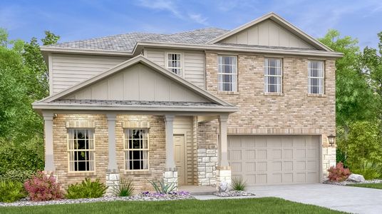 New construction Single-Family house Hudson, 1605 Four Waters Loop, Georgetown, TX 78628 - photo