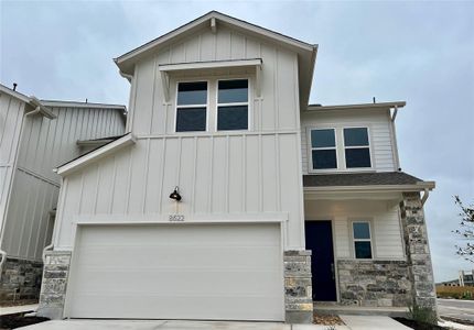 New construction Townhouse house 8622 Meridy Loop, Round Rock, TX 78665 Plan H- photo 0