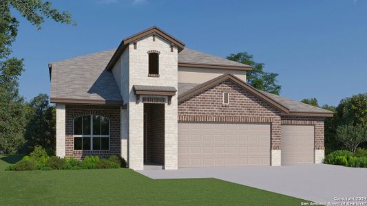 New construction Single-Family house 814 Town Creek Way, Cibolo, TX 78108 The Stallion- photo 0 0