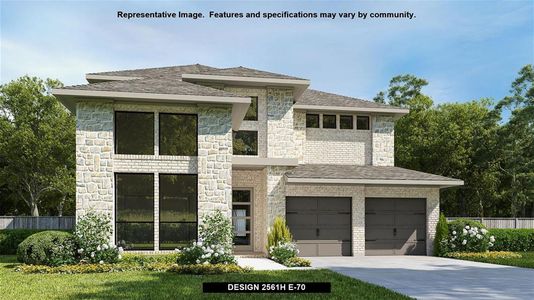 New construction Single-Family house 421 Terrene Trail, Georgetown, TX 78628 Design 2561H- photo 0