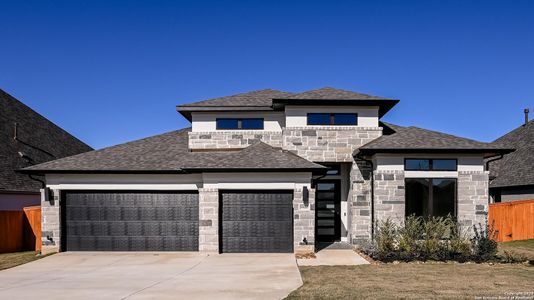 New construction Single-Family house 1920 Bighorn Trail, New Braunfels, TX 78132 Design 2895S- photo