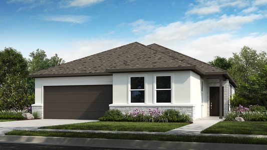 New construction Single-Family house 406 Doodle Lane, Hutto, TX 78634 Bosque 2- photo 0 0