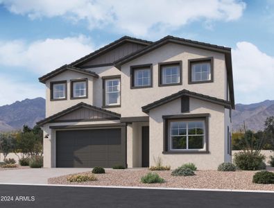 New construction Single-Family house 7632 W Saddlehorn Road, Peoria, AZ 85383 Daisy Homeplan- photo 0