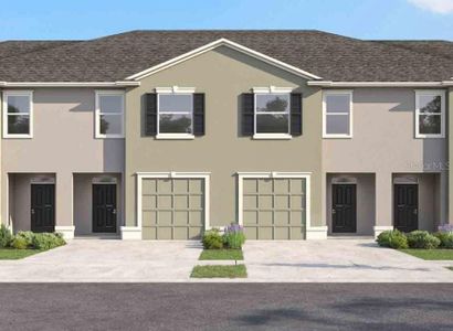 New construction Townhouse house 11122 Crescent Deer Drive, Land O' Lakes, FL 34638 - photo 0