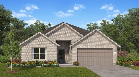 New construction Single-Family house 3302 Climbing Gardens Drive, Conroe, TX 77301 Marigold- photo 0 0